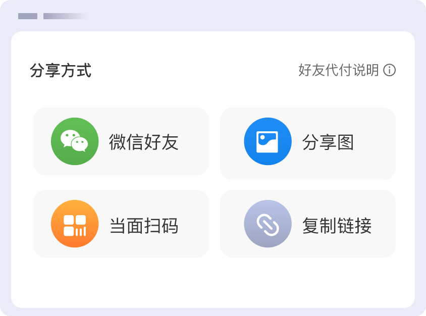 多种分享方式