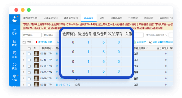 同步商城自营商品库存信息